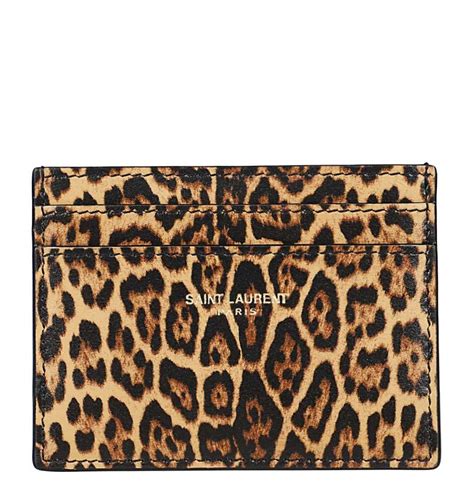 ysl leopard wallet